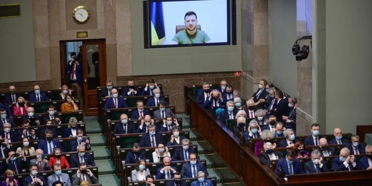 Invasion of Ukraine. Zelenski thanks Poland during the National Assembly. Belarus may attack tonight