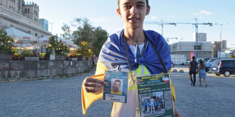 He gets up every day with the intention of helping, meet 14 year old Yehor